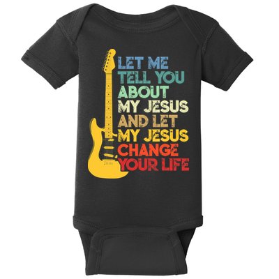 Funny Guitar Player Christian Bible Gift Baby Bodysuit