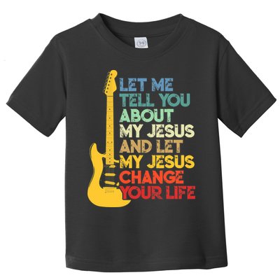 Funny Guitar Player Christian Bible Gift Toddler T-Shirt