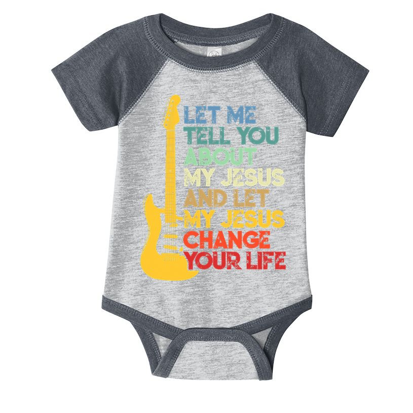 Funny Guitar Player Christian Bible Gift Infant Baby Jersey Bodysuit