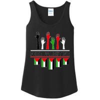 Free Gaza Palestine Flag Proud Palestine Save Gaza Ladies Essential Tank