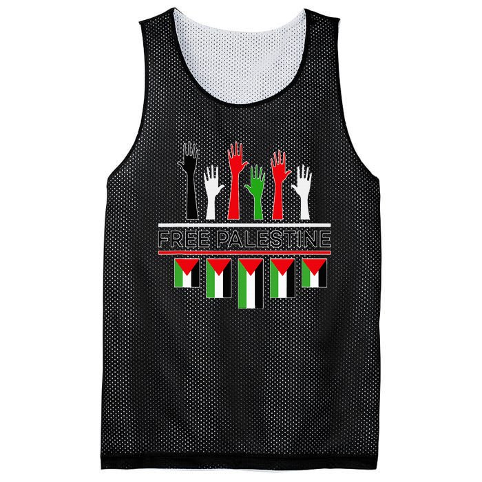 Free Gaza Palestine Flag Proud Palestine Save Gaza Mesh Reversible Basketball Jersey Tank