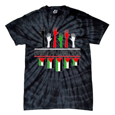 Free Gaza Palestine Flag Proud Palestine Save Gaza Tie-Dye T-Shirt