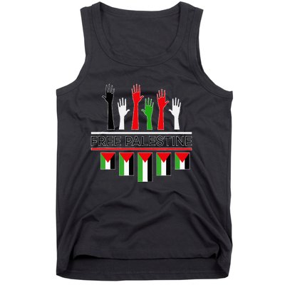 Free Gaza Palestine Flag Proud Palestine Save Gaza Tank Top