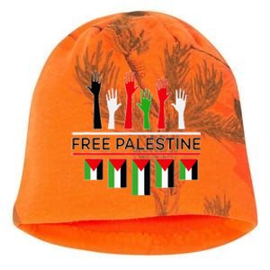 Free Gaza Palestine Flag Proud Palestine Save Gaza Kati - Camo Knit Beanie