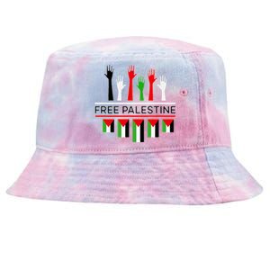 Free Gaza Palestine Flag Proud Palestine Save Gaza Tie-Dyed Bucket Hat