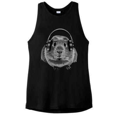 Fat Guinea Pig House Pet Animal For Animal Lovers Ladies PosiCharge Tri-Blend Wicking Tank