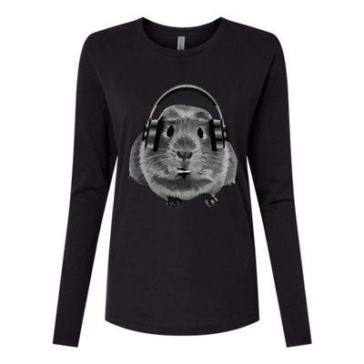 Fat Guinea Pig House Pet Animal For Animal Lovers Womens Cotton Relaxed Long Sleeve T-Shirt