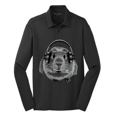 Fat Guinea Pig House Pet Animal For Animal Lovers Silk Touch Performance Long Sleeve Polo