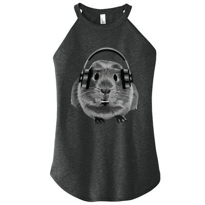 Fat Guinea Pig House Pet Animal For Animal Lovers Women's Perfect Tri Rocker Tank