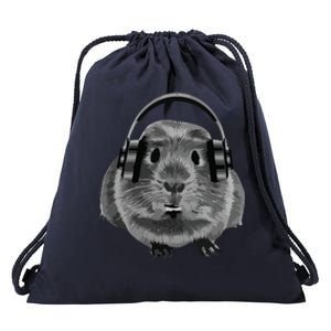 Fat Guinea Pig House Pet Animal For Animal Lovers Drawstring Bag