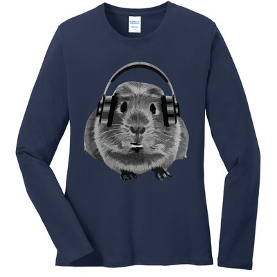 Fat Guinea Pig House Pet Animal For Animal Lovers Ladies Long Sleeve Shirt