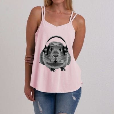 Fat Guinea Pig House Pet Animal For Animal Lovers Women's Strappy Tank