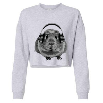 Fat Guinea Pig House Pet Animal For Animal Lovers Cropped Pullover Crew