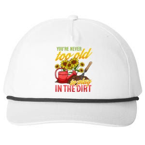 Funny Gardening Plants Gardener Gift Cute Gift Snapback Five-Panel Rope Hat