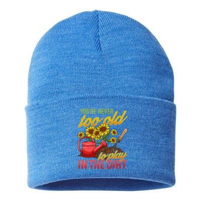 Funny Gardening Plants Gardener Gift Cute Gift Sustainable Knit Beanie