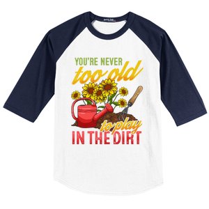 Funny Gardening Plants Gardener Gift Cute Gift Baseball Sleeve Shirt