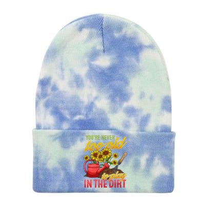 Funny Gardening Plants Gardener Gift Cute Gift Tie Dye 12in Knit Beanie