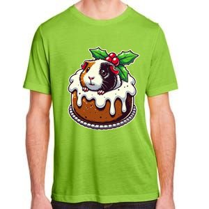 Funny Guinea Pig Dad Mom Lover Guinea Pig Christmas Pudding Adult ChromaSoft Performance T-Shirt