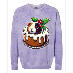 Funny Guinea Pig Dad Mom Lover Guinea Pig Christmas Pudding Colorblast Crewneck Sweatshirt