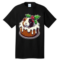 Funny Guinea Pig Dad Mom Lover Guinea Pig Christmas Pudding Tall T-Shirt