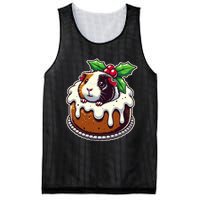 Funny Guinea Pig Dad Mom Lover Guinea Pig Christmas Pudding Mesh Reversible Basketball Jersey Tank