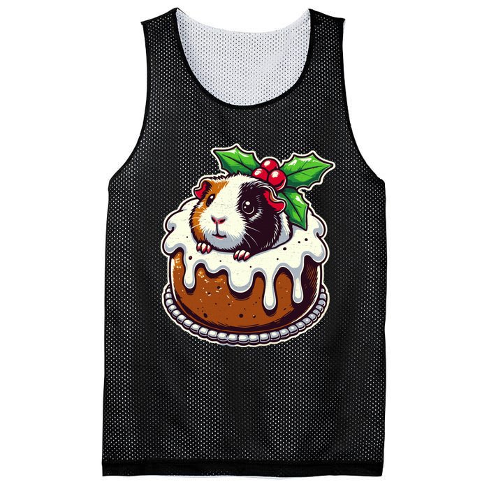 Funny Guinea Pig Dad Mom Lover Guinea Pig Christmas Pudding Mesh Reversible Basketball Jersey Tank