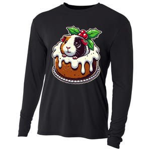 Funny Guinea Pig Dad Mom Lover Guinea Pig Christmas Pudding Cooling Performance Long Sleeve Crew