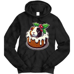 Funny Guinea Pig Dad Mom Lover Guinea Pig Christmas Pudding Tie Dye Hoodie