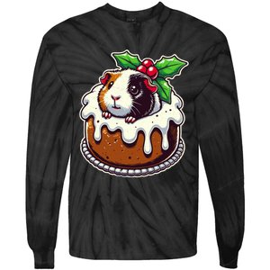 Funny Guinea Pig Dad Mom Lover Guinea Pig Christmas Pudding Tie-Dye Long Sleeve Shirt