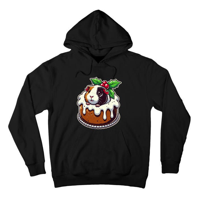 Funny Guinea Pig Dad Mom Lover Guinea Pig Christmas Pudding Tall Hoodie