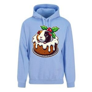 Funny Guinea Pig Dad Mom Lover Guinea Pig Christmas Pudding Unisex Surf Hoodie