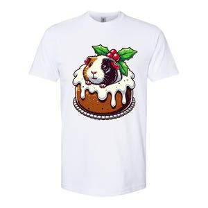 Funny Guinea Pig Dad Mom Lover Guinea Pig Christmas Pudding Softstyle CVC T-Shirt