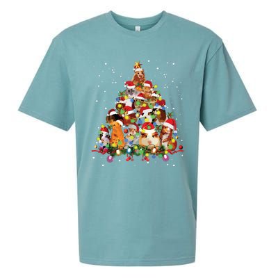 Funny Guinea Pig Christmas Tree Ornament Decor Gift Cute Sueded Cloud Jersey T-Shirt