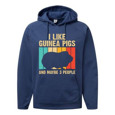 Funny Guinea Pig Design For Men Women Kids Guinea Pig Lovers Performance Fleece Hoodie