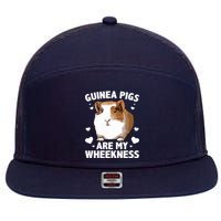 Funny Guinea Pig Design For Men Women Kids Guinea Pig Lovers 7 Panel Mesh Trucker Snapback Hat