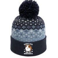 Funny Guinea Pig Design For Men Women Kids Guinea Pig Lovers The Baniff Cuffed Pom Beanie