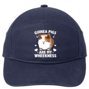 Funny Guinea Pig Design For Men Women Kids Guinea Pig Lovers 7-Panel Snapback Hat