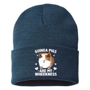 Funny Guinea Pig Design For Men Women Kids Guinea Pig Lovers Sustainable Knit Beanie