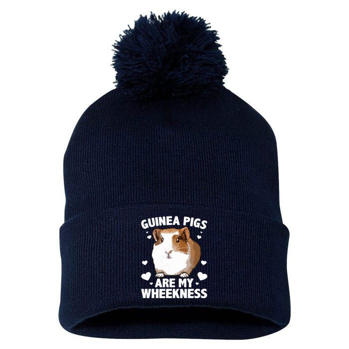 Funny Guinea Pig Design For Men Women Kids Guinea Pig Lovers Pom Pom 12in Knit Beanie