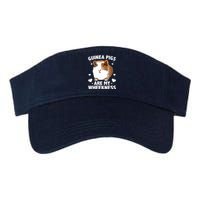 Funny Guinea Pig Design For Men Women Kids Guinea Pig Lovers Valucap Bio-Washed Visor