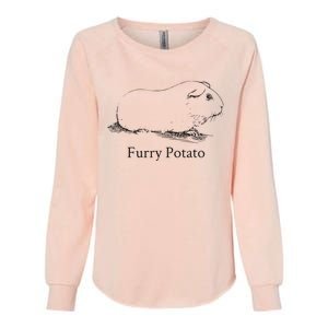 Funny Guinea Pig Furry Potato Wrong Animal Name Stupid Joke Womens California Wash Sweatshirt