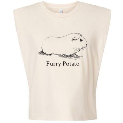 Funny Guinea Pig Furry Potato Wrong Animal Name Stupid Joke Garment-Dyed Women's Muscle Tee