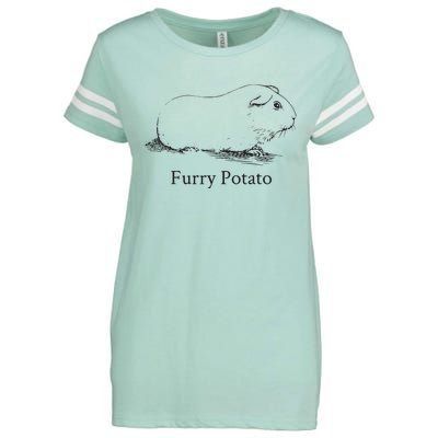 Funny Guinea Pig Furry Potato Wrong Animal Name Stupid Joke Enza Ladies Jersey Football T-Shirt