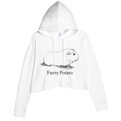 Funny Guinea Pig Furry Potato Wrong Animal Name Stupid Joke Crop Fleece Hoodie