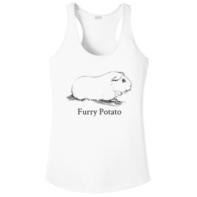 Funny Guinea Pig Furry Potato Wrong Animal Name Stupid Joke Ladies PosiCharge Competitor Racerback Tank