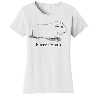 Funny Guinea Pig Furry Potato Wrong Animal Name Stupid Joke Women's T-Shirt