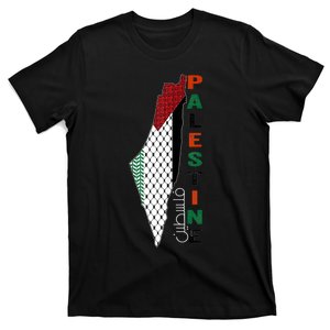 Free Gaza Palestine Flag Arabic T-Shirt