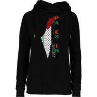 Free Gaza Palestine Flag Arabic Womens Funnel Neck Pullover Hood