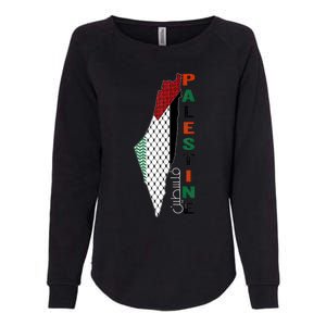 Free Gaza Palestine Flag Arabic Womens California Wash Sweatshirt