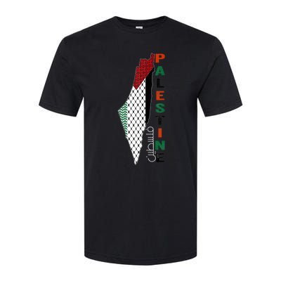 Free Gaza Palestine Flag Arabic Softstyle® CVC T-Shirt